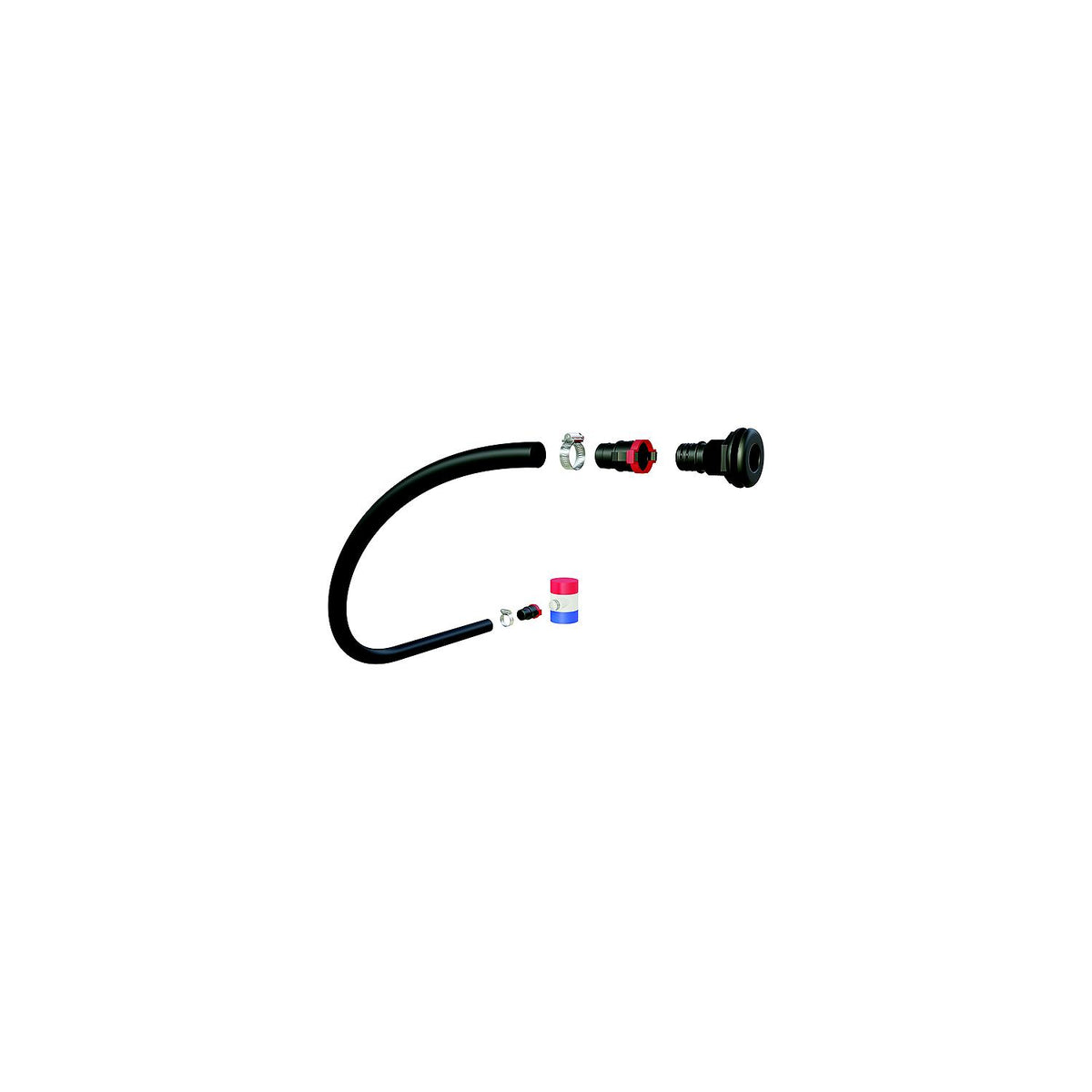 Flow-Rite MB005 Qwik-Lok  Bilge Bundle, 1-1/8" w/Rule 1000 GPH Bilge Pump