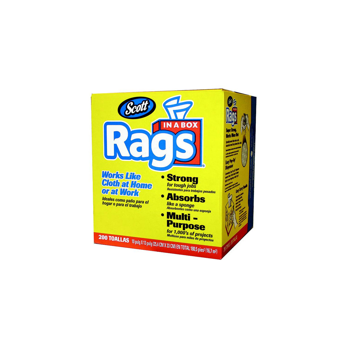 Scott 75260 Rags-In-A-Box, 200/box