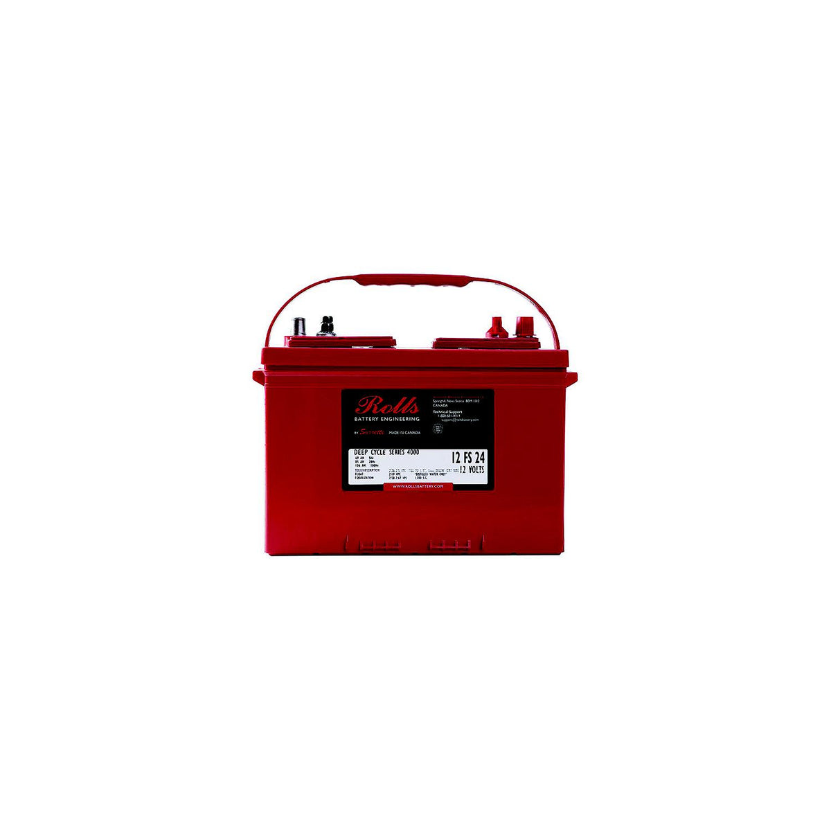 Midstate Battery 12FS24 Rolls Premium Deep Cycle Batteries, 12V, Group 24