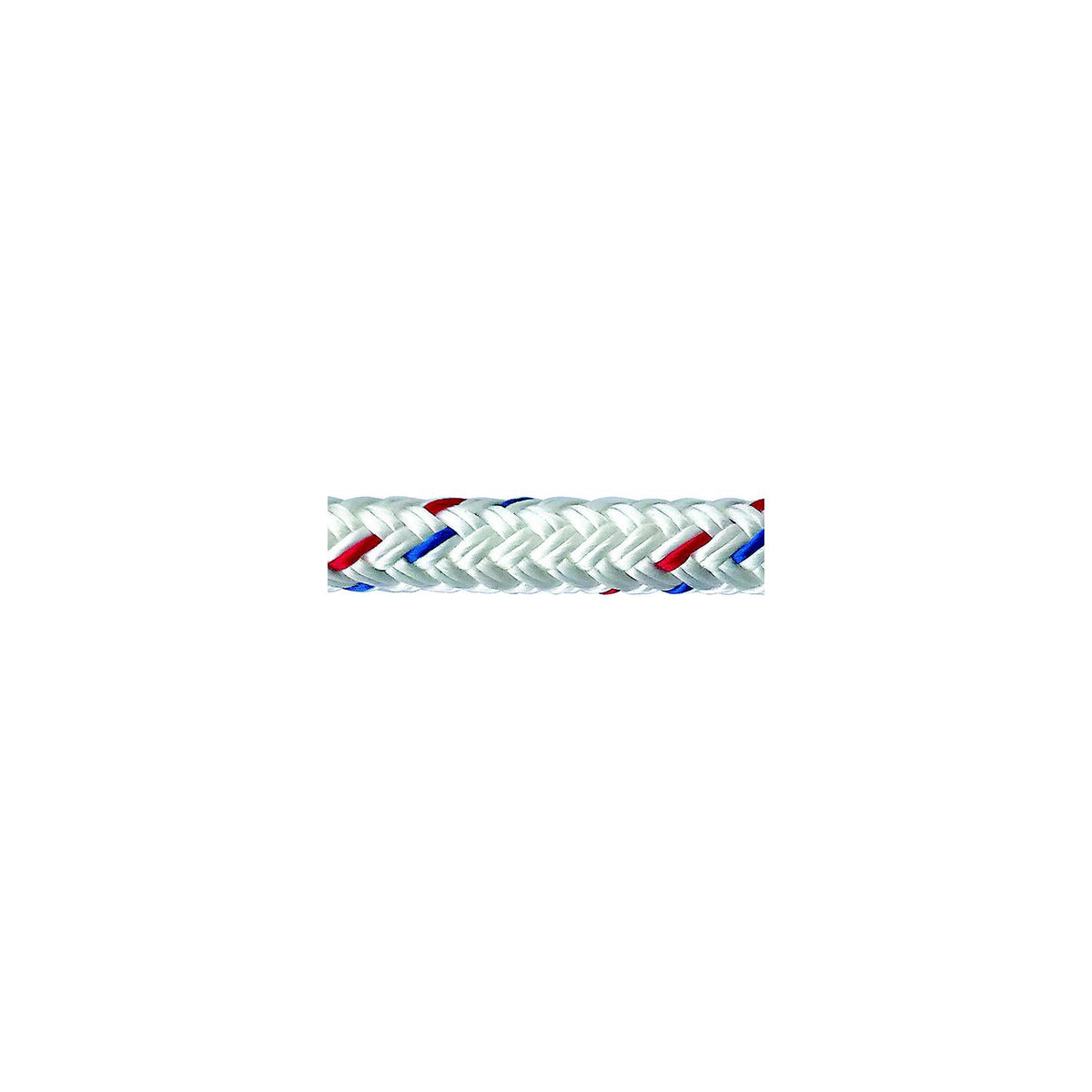 Samson 605024010083 Harbormaster  Anchor Line, 3/8" x 100', White w/Red & Blue Tracer