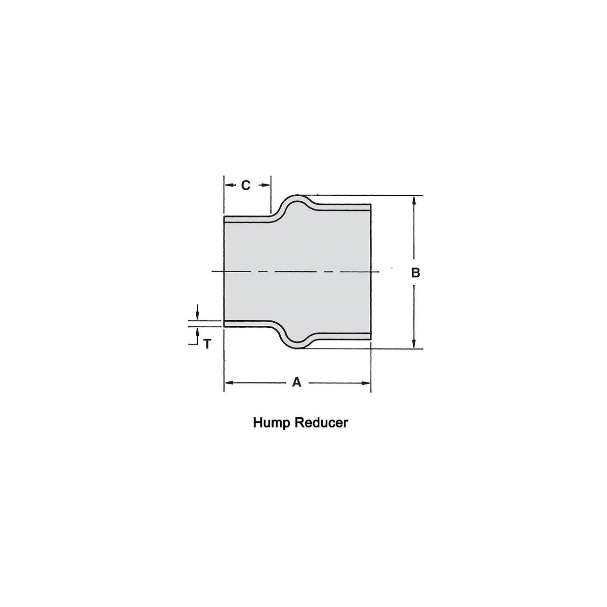 90  EPDM Rubber Hump Hose, 6"
