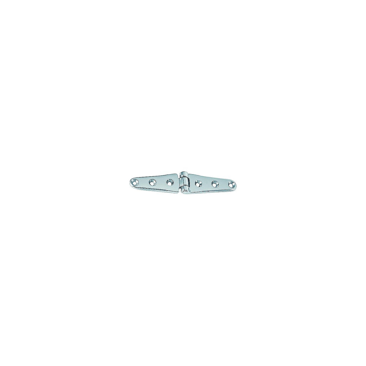 6" Strap Hinges Chrome Plated Brass, Pr.