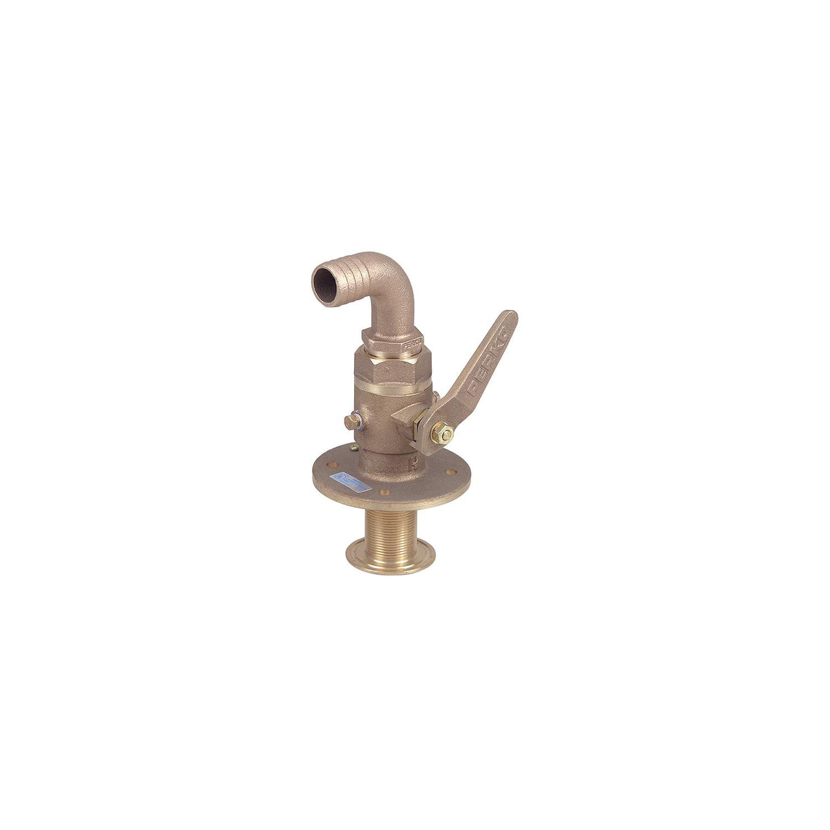 3/4" Bronze Seacock w/Straight Tail Piece