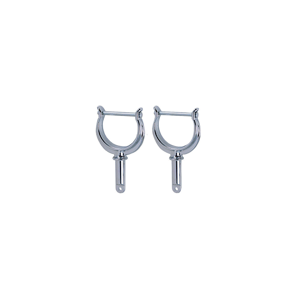 N.River Rowlock Horns Chrome, Chrome Plated Zinc, Pr.