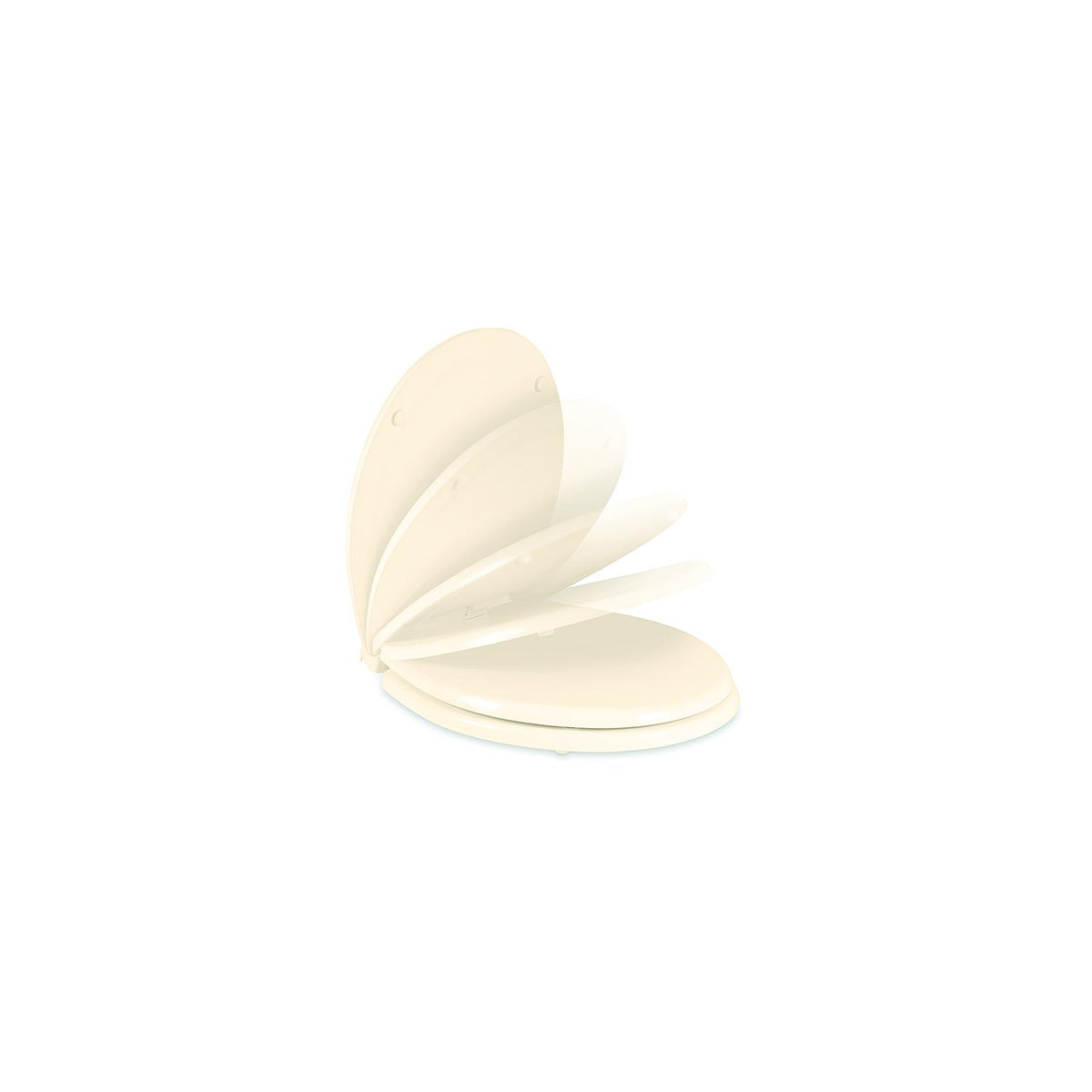 Dometic 9108894300 Slow Close Wooden Seat, Bone