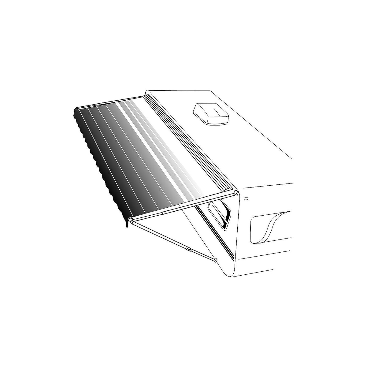 Dometic 8500 Manual Patio Awning, 13', Azure