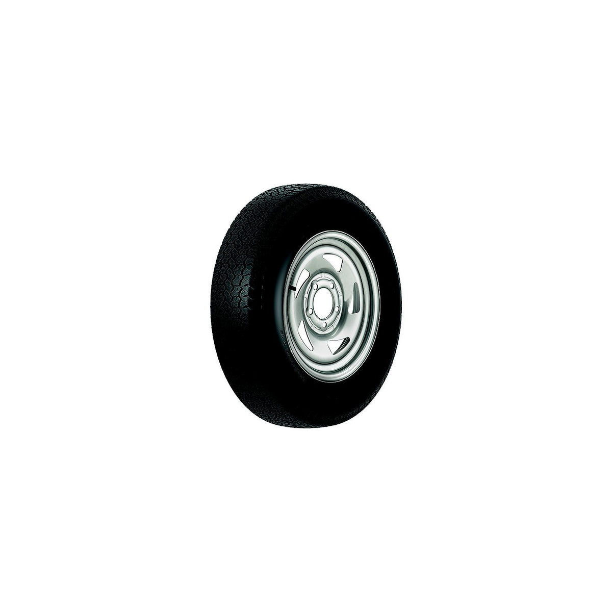 Loadstar Bias Tire and Wheel (Rim) Assembly ST175/80D-13 5 Hole C Ply