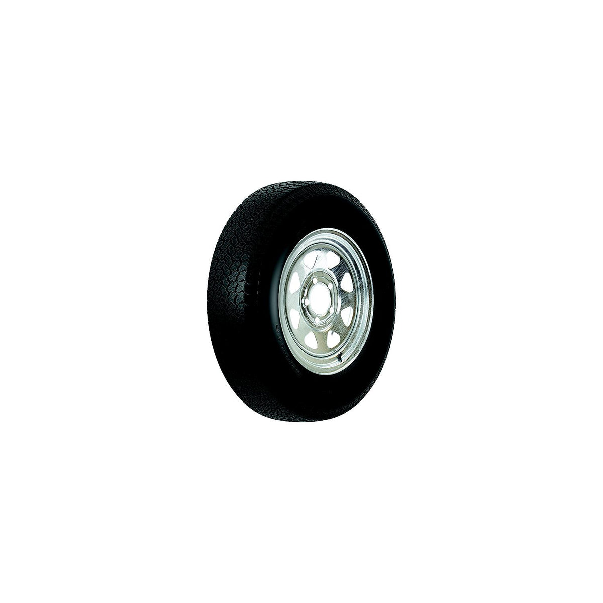 Loadstar Bias Tire and Wheel (Rim) Assembly ST175/80D-13 5 Hole B Ply