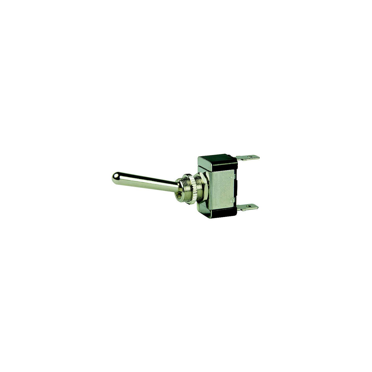BEP 1002013 Chrome Plated Toggle Switch, Off-On, SPST, 1/4" Blade Terminals