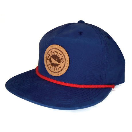 Qualified Captain Leather Patch Rope Hat