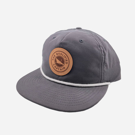 Qualified Captain Leather Patch Rope Hat