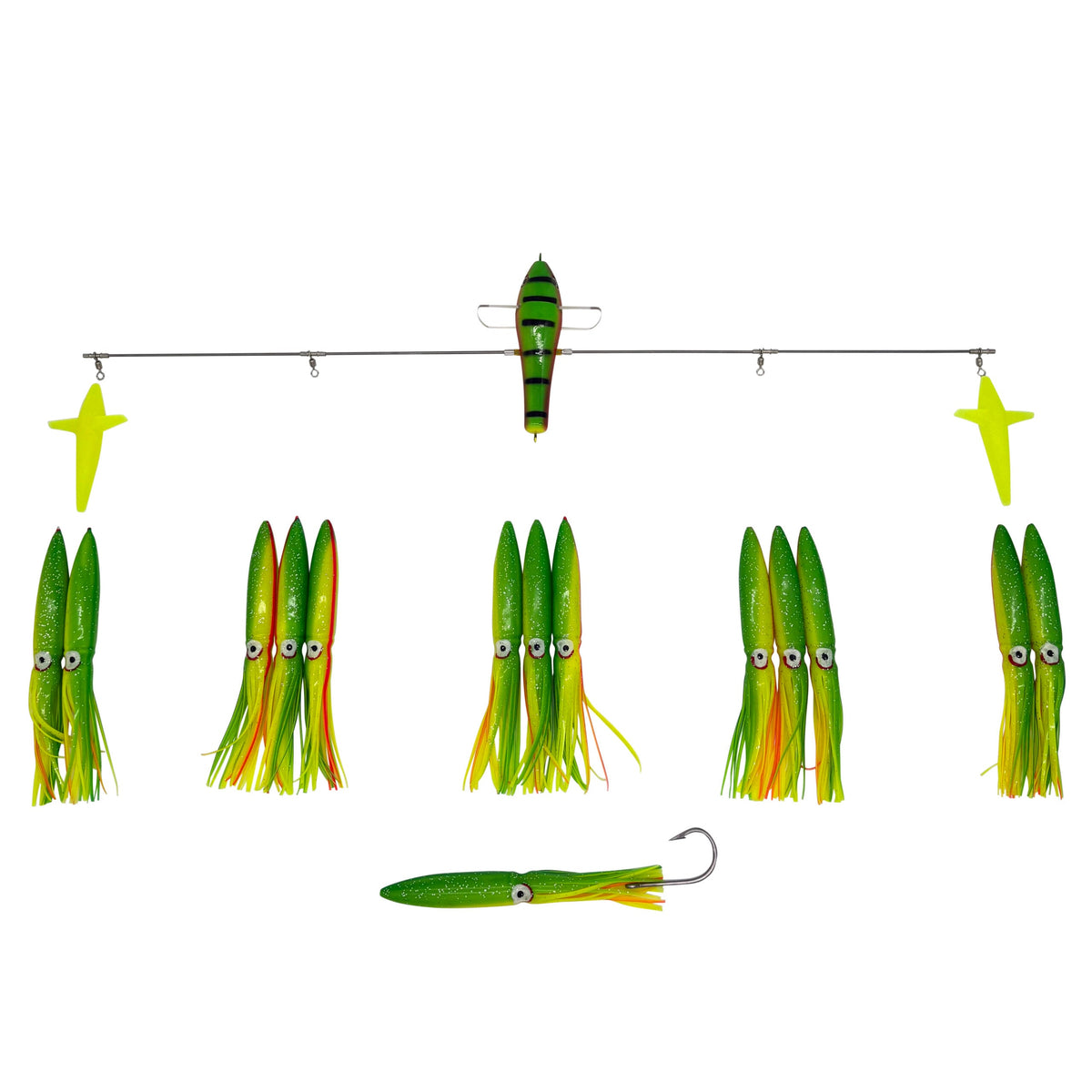 Carlson Offshore 36″ Splash Bar w/9″ Fuku Squid