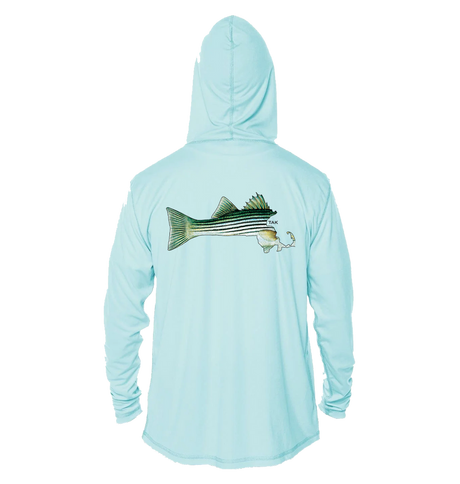Tak Waterman Mass Striper Solar Sea Blue Hoodie