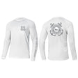 Qualified Captain Sun Crew Long Sleeve White